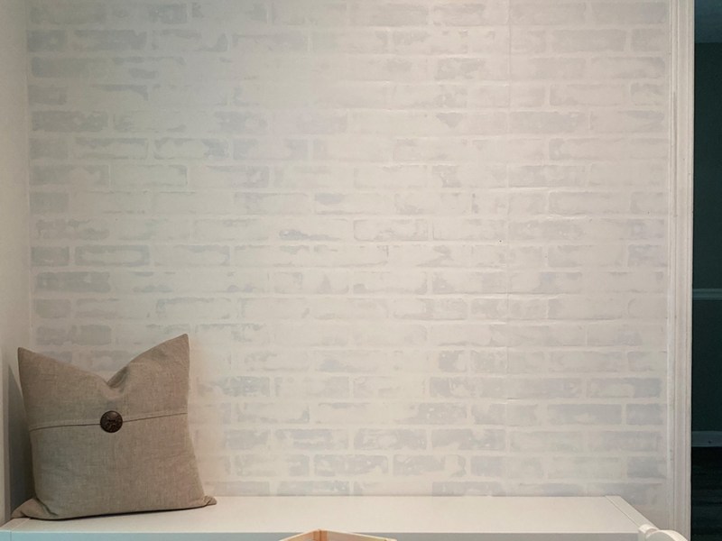 Faux Brick Wall